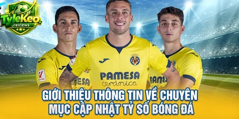 Giới thiệu thông tin về chuyên mục cập nhật tỷ số bóng đá